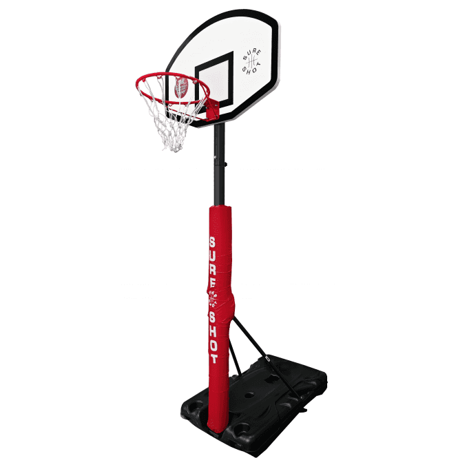63520 Sure Shot Heavy Duty Portable Basketball Unit (Fan Backboard)