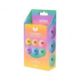 Butterfly Coloured Table Tennis Balls 