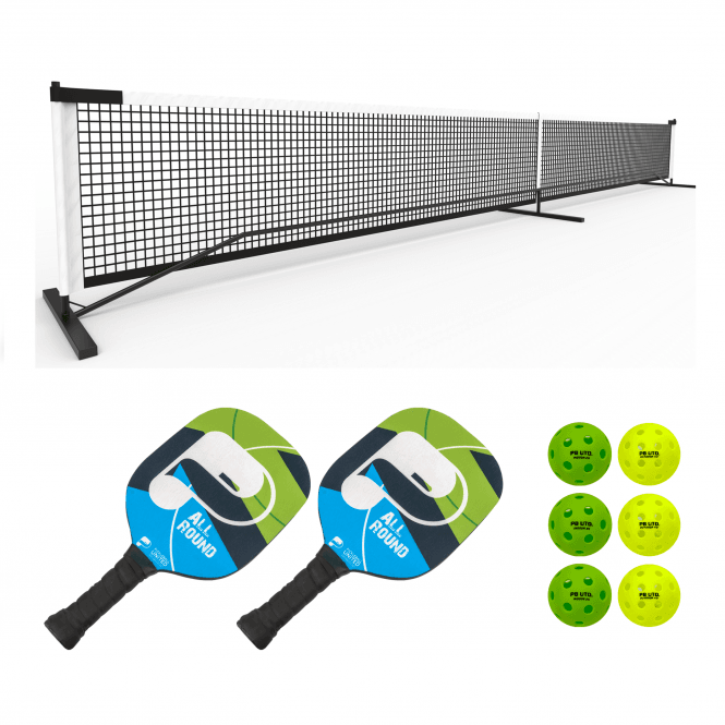 Pickleball United All Round 2 Player Set with 10 foot net