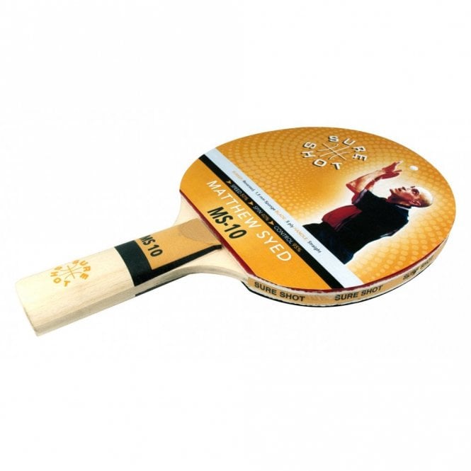 Raquette De Ping-pong Matthew Syed MS-5000 - Caoutchouc Taipai 2mm, Poignée Anatomique