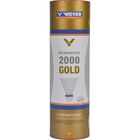 Victor Nylon 2000 Gold Badminton Shuttles Yellow